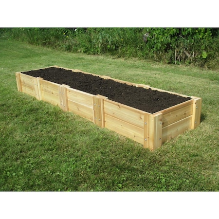 Patioplus Cedar Raised Garden Bed, 2 ft. x 8 ft. x 11 in. PA2653277